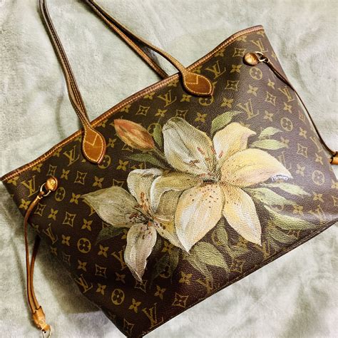 hand painted louis vuitton bag|handbags by individual artists.